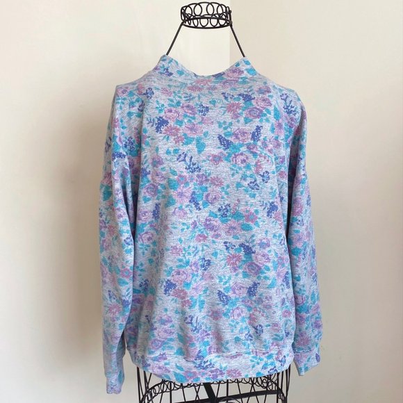 Vintage Lady Footlocker Mock Neck Sweatshirt (M) - Picture 3 of 6